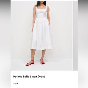 Reformation Balia Linen Midi Dress | NWT